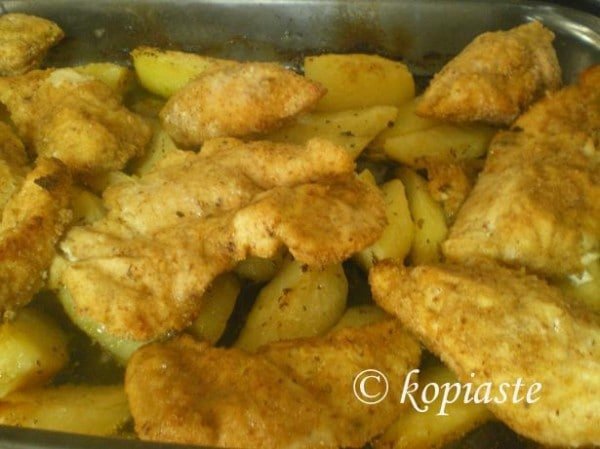 Chicken pane marked