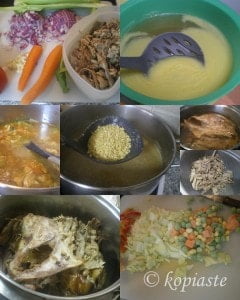 Collage Turkey soup
