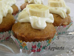 Banana Cupcakes with Cream Cheese Frosting